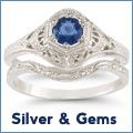 Silver and gemstone jewelry