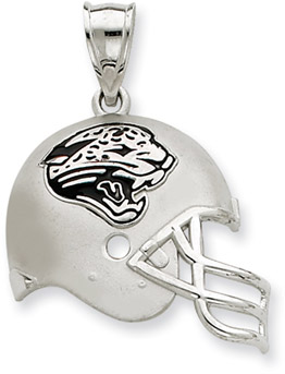 Sterling Silver Jacksonville Jaguars NFL Helmet Pendant