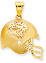 NFL Jacksonville Jaguars Helmet Pendant, 14K Yellow Gold