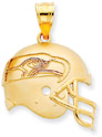 NFL Seattle Seahawks Helmet Pendant, 14K Yellow Gold