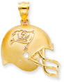 NFL Tampa Bay Buccaneers Helmet Pendant, 14K Yellow Gold