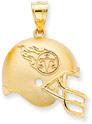 NFL Tennessee Titans Helmet Pendant, 14K Yellow Gold