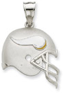 Sterling Silver Minnesota Vikings NFL Helmet Pendant
