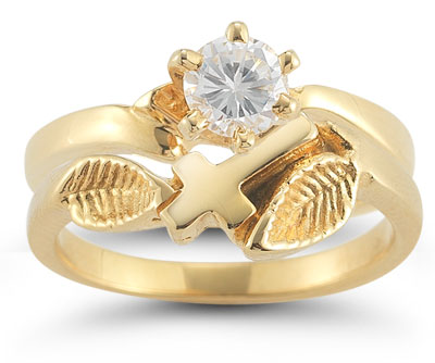 Christian wedding ring set