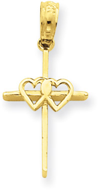 14K Yellow Gold Wedding Cross