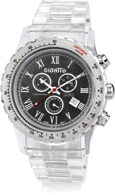 Men's Crystal Titanic GianTTo Watch with Black Mother of Pearl