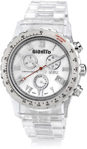 Men's Crystal Titanic GianTTo Watch with White Mother of Pearl