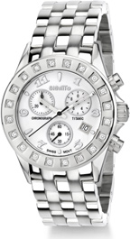 Womens Stainless Steel Titanic GianTTo Watch with Diamond Bezel