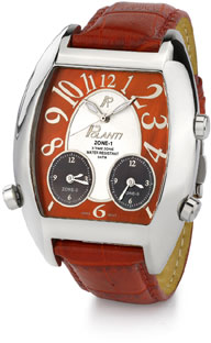 3 Time Zone Polanti Watch, Red