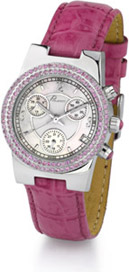 Ciel Polanti Watch with Pink Sapphire Bezel