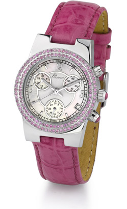 Ciel Polanti Watch with Pink Sapphire Bezel