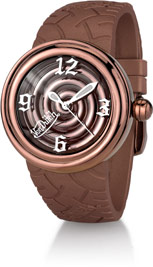 Von Dutch Watch - Spiral Collection Medium, Stainless Steel and Bronze Silicon