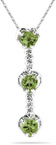 Heart Shaped Peridot and Diamond Drop Pendant