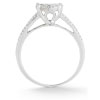 0.75 Carat Diamond Circle Engagement Ring in 14K White Gold