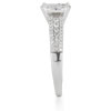0.75 Carat Diamond Circle Engagement Ring in 14K White Gold