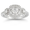 0.77 Carat Diamond Engagement Ring in 14K White Gold