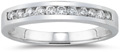 1/4 Carat Channel Set Diamond Band, 14K White Gold