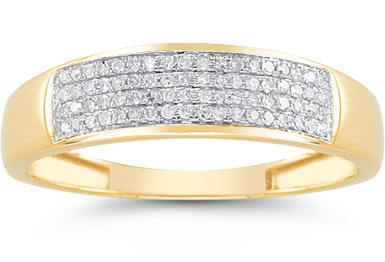 mens gold wedding rings with diamond