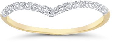 Diamond Ring Wrap Band, 14K Yellow Gold