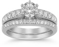 1.30 Carat Diamond Bridal Wedding Set