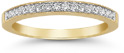 Diamond Milligrain Band in 14K Yellow Gold