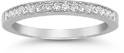 Diamond Milligrain Band in 14K White Gold