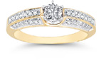 0.65 Carat Opulent Diamond Ring in 14K Yellow Gold