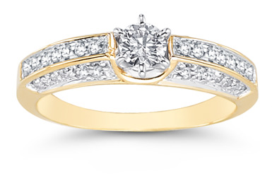 0.65 Carat Opulent Diamond Ring in 14K Yellow Gold