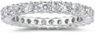 2 Carat Diamond Eternity Band, 14K White Gold