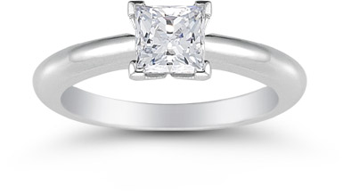 Princess Cut 0.75 Carat Diamond Solitaire Engagement Ring