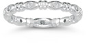 14K White Gold Diamond Eternity Band