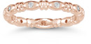 14K Rose Gold Diamond Eternity Band
