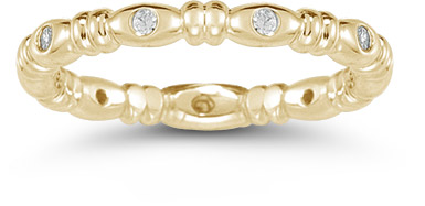 14K Yellow Gold Diamond Eternity Band