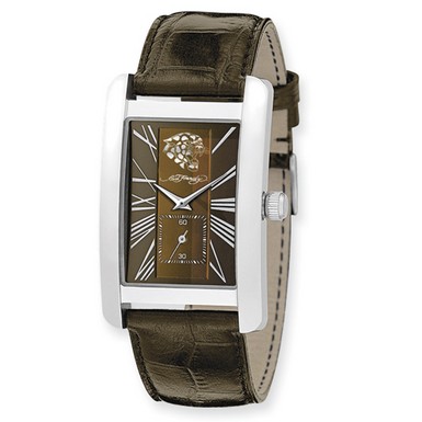Ed Hardy 1st Class Orange & Brown Dial Watch