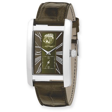 Ed Hardy 1st Class Green & Brown Dial Watch