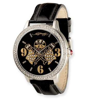 Ed Hardy ApolloSkull Flags Watch