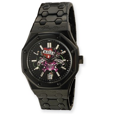 Ed Hardy Industrial Love Kills Watch