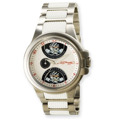 Ed Hardy Speeder White Watch