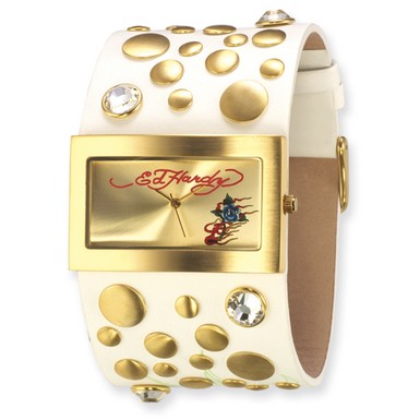 Ed Hardy Love Child White Watch