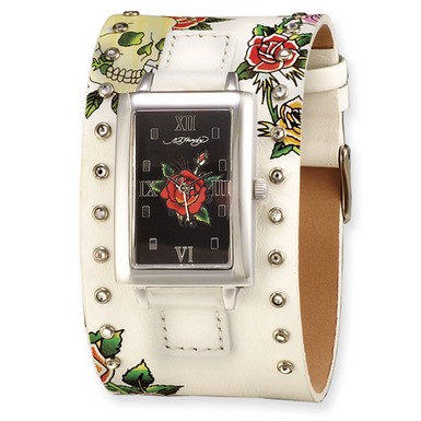 Ed Hardy Temptress White/Rose Watch