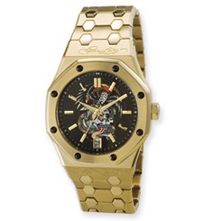 Ed Hardy Industrial Eagle/Skull Watch