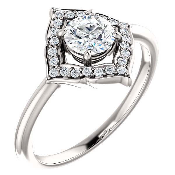 High-End Diamond Halo Engagement Rings