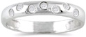 Seven Sparkles Diamond Band in 14K White Gold