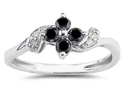 Women's Amazing Black Diamond Rings
