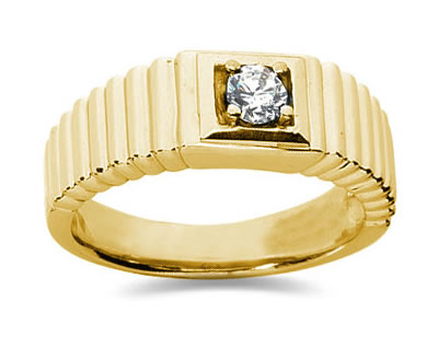 Gold Mens Jewelry on 25 Carat Men S Diamond Ring In 14k Yellow Gold   Applesofgold Com