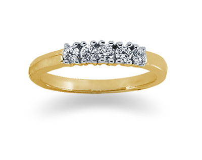 0.25 Carat Diamond Band in 14K Yellow Gold