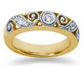 0.19 Carat Diamond Band in 14K Yellow Gold