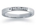 0.07 Carat Channel Set Diamond Band in 14K White Gold