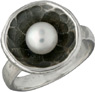 Handmade Silver Pearl Eye Ring
