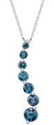 1 Carat Blue Diamond Journey Pendant